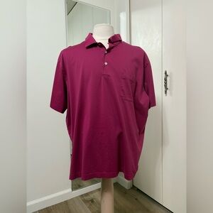 Master Creations Raspberry Pink Polo Shirt Mercerized Cotton Man XXL
